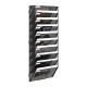 EasyPAG 10-layer wall-mounted document rack, mail organizer, metal material, 10 compartments, magazine storage rack, each layer with label board, efficient document management. EasyPAG 10-layer wall-mounted document rack, mail organizer, metal material, 10 compartments, magazine storage rack, each layer with label board, efficient document management.