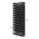 EasyPAG 13-layer vertical file organizer, durable black metal mesh, 13-layer slots, smooth surface with labels, suitable for office, home.