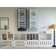 EasyPAG 13-layer vertical file organizer, durable black metal mesh, 13-layer slots, smooth surface with labels, suitable for office, home.