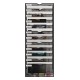 EasyPAG 13-layer vertical file organizer, durable black metal mesh, 13-layer slots, smooth surface with labels, suitable for office, home.