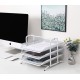 EasyPAG 3-Tier Tray File Organizer, Wire Basket Design, Good Ventilation, Curved Edges, Suitable for Office and Home Use EasyPAG 3-Tier Tray File Organizer, Wire Basket Design, Good Ventilation, Curved Edges, Suitable for Office and Home Use