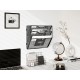 EasyPAG 3-Tier Wall-Mounted File Rack, Assembly Type, for File Classification and Space-Saving Storage.