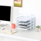 EasyPAG 4-Tier Tray Desk Organizer, Durable Metal Frame, Breathable Grid Tray, Perfect for Home Office Use. EasyPAG 4-Tier Tray Desk Organizer, Durable Metal Frame, Breathable Grid Tray, Perfect for Home Office Use.