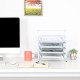 EasyPAG 4-Tier Tray Desk Organizer, Durable Metal Frame, Breathable Grid Tray, Perfect for Home Office Use. EasyPAG 4-Tier Tray Desk Organizer, Durable Metal Frame, Breathable Grid Tray, Perfect for Home Office Use.