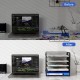 EasyPAG 5-Tier Grid File Organizer, Rectangular Design, Black Metal Mesh, Removable Shelves, Convenient Side Handles, Suitable for Office Use. EasyPAG 5-Tier Grid File Organizer, Rectangular Design, Black Metal Mesh, Removable Shelves, Convenient Side Handles, Suitable for Office Use.