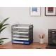 EasyPAG 5-Tier Grid File Organizer, Rectangular Design, Black Metal Mesh, Removable Shelves, Convenient Side Handles, Suitable for Office Use. EasyPAG 5-Tier Grid File Organizer, Rectangular Design, Black Metal Mesh, Removable Shelves, Convenient Side Handles, Suitable for Office Use.