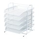 EasyPAG 5-layer tray desk organizer, file storage letter paper organizer, metal frame, breathable grid tray, suitable for home office use. EasyPAG 5-layer tray desk organizer, file storage letter paper organizer, metal frame, breathable grid tray, suitable for home office use.