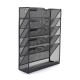 EasyPAG 6-layer black grid file organizer, grid tray wall-mounted file rack mail organizer magazine storage rack upgraded version, suitable for office and home workspace. EasyPAG 6-layer black grid file organizer, grid tray wall-mounted file rack mail organizer magazine storage rack upgraded version, suitable for office and home workspace.