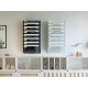 EasyPAG 8-layer wall-mounted document rack, black metal mesh, 8 compartments, magazine storage rack, efficient document management. EasyPAG 8-layer wall-mounted document rack, black metal mesh, 8 compartments, magazine storage rack, efficient document management.