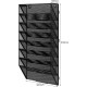 EasyPAG 8-layer wall-mounted document rack, black metal mesh, 8 compartments, magazine storage rack, efficient document management. EasyPAG 8-layer wall-mounted document rack, black metal mesh, 8 compartments, magazine storage rack, efficient document management.