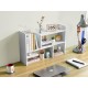 EasyPAG Wooden Desk Shelf Adjustable Desktop Bookshelf, Durable Solid Wood, Multi-Purpose Shelf for Home and Office. EasyPAG Wooden Desk Shelf Adjustable Desktop Bookshelf, Durable Solid Wood, Multi-Purpose Shelf for Home and Office.