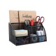 EasyPAG Black Grid Multi-function Stationery Storage Desktop Organizer Pen Holder with Drawer, Multiple Compartments, Durable Metal Construction, Suitable for Organizing Office Supplies. EasyPAG Black Grid Multi-function Stationery Storage Desktop Organizer Pen Holder with Drawer, Multiple Compartments, Durable Metal Construction, Suitable for Organizing Office Supplies.