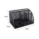 EasyPAG Black Grid Multi-function Stationery Storage Desktop Organizer Pen Holder with Drawer, Multiple Compartments, Durable Metal Construction, Suitable for Organizing Office Supplies. EasyPAG Black Grid Multi-function Stationery Storage Desktop Organizer Pen Holder with Drawer, Multiple Compartments, Durable Metal Construction, Suitable for Organizing Office Supplies.