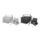 EasyPAG Office Storage 4-piece Set, Black, Durable Metal Grid Tray, File Tray, Pen Holder, Note Holder, Letter Sorter. EasyPAG Office Storage 4-piece Set, Black, Durable Metal Grid Tray, File Tray, Pen Holder, Note Holder, Letter Sorter.