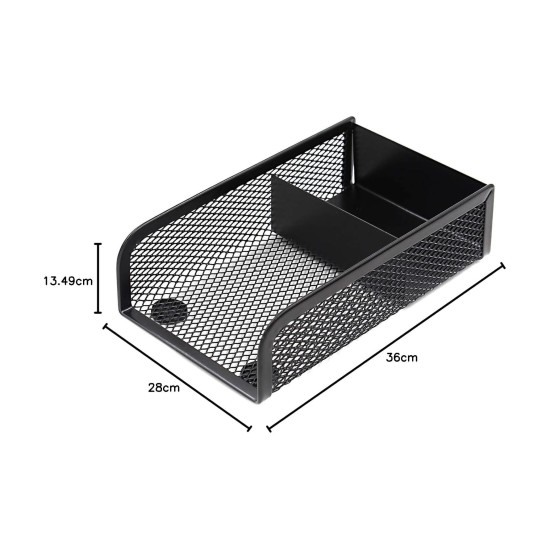 EasyPAG Office Storage 4-piece Set, Black, Durable Metal Grid Tray, File Tray, Pen Holder, Note Holder, Letter Sorter. EasyPAG Office Storage 4-piece Set, Black, Durable Metal Grid Tray, File Tray, Pen Holder, Note Holder, Letter Sorter.