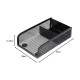 EasyPAG Office Storage 4-piece Set, Black, Durable Metal Grid Tray, File Tray, Pen Holder, Note Holder, Letter Sorter. EasyPAG Office Storage 4-piece Set, Black, Durable Metal Grid Tray, File Tray, Pen Holder, Note Holder, Letter Sorter.