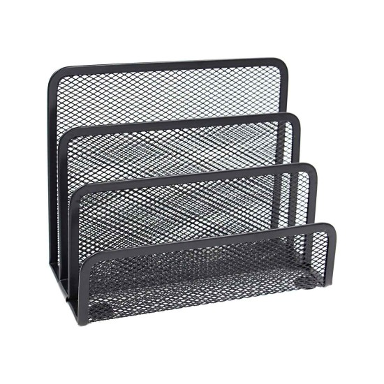 EasyPAG Office Storage 4-piece Set, Black, Durable Metal Grid Tray, File Tray, Pen Holder, Note Holder, Letter Sorter. EasyPAG Office Storage 4-piece Set, Black, Durable Metal Grid Tray, File Tray, Pen Holder, Note Holder, Letter Sorter.