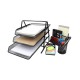 EasyPAG Office Storage 4-piece Set, Black, Durable Metal Grid Tray, File Tray, Pen Holder, Note Holder, Letter Sorter. EasyPAG Office Storage 4-piece Set, Black, Durable Metal Grid Tray, File Tray, Pen Holder, Note Holder, Letter Sorter.