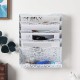 EasyPAG File Organizer, Lightweight Metal, Soft White Finish, Beautiful Laser Cut Floral Pattern, White. EasyPAG File Organizer, Lightweight Metal, Soft White Finish, Beautiful Laser Cut Floral Pattern, White.