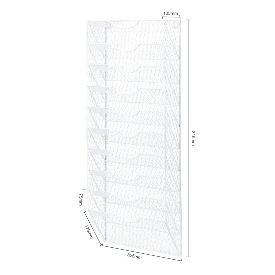 EasyPAG 10-Tier Tray Wall-Mounted File Rack, Mail Organizer, Magazine Paper Organizer, White, Wall-Mounted Grid Organizer, Multiple Compartments, Suitable for Offices, Waiting Rooms, Retail Locations. EasyPAG 10-Tier Tray Wall-Mounted File Rack, Mail Organizer, Magazine Paper Organizer, White, Wall-Mounted Grid Organizer, Multiple Compartments, Suitable for Offices, Waiting Rooms, Retail Locations.