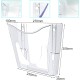 EasyPAG clear acrylic magazine rack, vertical, lightweight and sturdy, perfect for organizing magazines, brochures and notebooks. 6-pack. EasyPAG clear acrylic magazine rack, vertical, lightweight and sturdy, perfect for organizing magazines, brochures and notebooks. 6-pack.