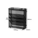 EasyPAG 5-layer assembled grid tray wall-mounted document rack and document storage box, solid black metal material, can store documents and mail, simple design. EasyPAG 5-layer assembled grid tray wall-mounted document rack and document storage box, solid black metal material, can store documents and mail, simple design.