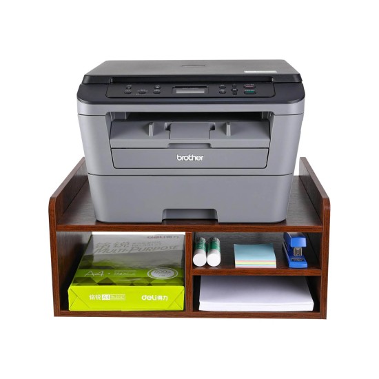 EasyPAG Desktop Wooden 2-Tier Printer Stand with Storage Fax Holder, Brown, for Home Offices, Students and Small Businesses. EasyPAG Desktop Wooden 2-Tier Printer Stand with Storage Fax Holder, Brown, for Home Offices, Students and Small Businesses.