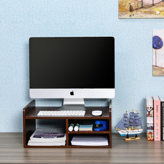 EasyPAG Desktop Wooden 2-Tier Printer Stand with Storage Fax Holder, Brown, for Home Offices, Students and Small Businesses. EasyPAG Desktop Wooden 2-Tier Printer Stand with Storage Fax Holder, Brown, for Home Offices, Students and Small Businesses.