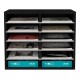 EasyPAG 6-Tier 12-Grid File Organizer in Matte Black Finish for Offices, Schools, and Creative Studios. EasyPAG 6-Tier 12-Grid File Organizer in Matte Black Finish for Offices, Schools, and Creative Studios.