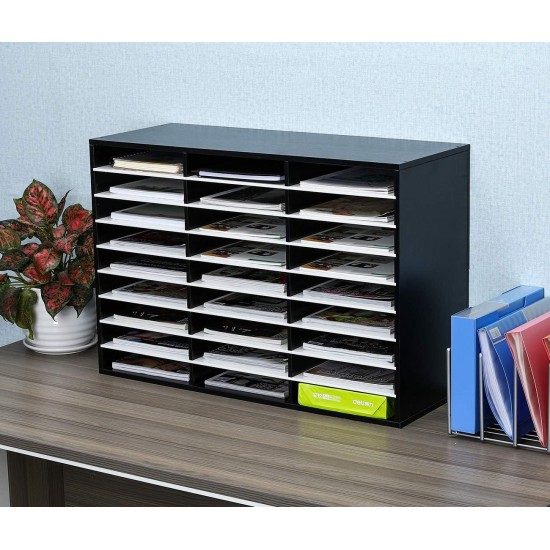 EasyPAG 9 Tier 27-Grid File Organizer in Matte Black Finish for Offices, Schools, and Creative Studios. EasyPAG 9 Tier 27-Grid File Organizer in Matte Black Finish for Offices, Schools, and Creative Studios.