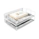 EasyPAG 2-tier organizer, metal, mesh texture, perfect for magazines, notebooks and documents EasyPAG 2-tier organizer, metal, mesh texture, perfect for magazines, notebooks and documents