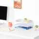 EasyPAG 2-tier organizer with top stationery rack, metal, mesh texture, suitable for magazines, notebooks and documents. EasyPAG 2-tier organizer with top stationery rack, metal, mesh texture, suitable for magazines, notebooks and documents.