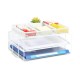 EasyPAG 2-tier organizer with top stationery rack, metal, mesh texture, suitable for magazines, notebooks and documents. EasyPAG 2-tier organizer with top stationery rack, metal, mesh texture, suitable for magazines, notebooks and documents.