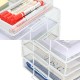 EasyPAG 4-Tier Organizer with Top Shelf, Metal, Mesh Texture, Perfect for Magazines, Notebooks and Files.