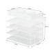EasyPAG 4-Tier Organizer with Top Shelf, Metal, Mesh Texture, Perfect for Magazines, Notebooks and Files.