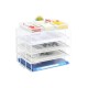 EasyPAG 4-Tier Organizer with Top Shelf, Metal, Mesh Texture, Perfect for Magazines, Notebooks and Files.