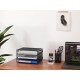 EasyPAG 3-layer desktop organizer, sturdy black metal mesh, promotes air circulation, portable handle, ideal for home or office. EasyPAG 3-layer desktop organizer, sturdy black metal mesh, promotes air circulation, portable handle, ideal for home or office.