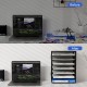 EasyPAG 7-layer desktop organizer, sturdy black metal mesh, promotes air circulation, portable handle, ideal for home or office. EasyPAG 7-layer desktop organizer, sturdy black metal mesh, promotes air circulation, portable handle, ideal for home or office.