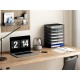 EasyPAG 7-layer desktop organizer, sturdy black metal mesh, promotes air circulation, portable handle, ideal for home or office. EasyPAG 7-layer desktop organizer, sturdy black metal mesh, promotes air circulation, portable handle, ideal for home or office.