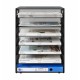 EasyPAG 7-layer desktop organizer, sturdy black metal mesh, promotes air circulation, portable handle, ideal for home or office. EasyPAG 7-layer desktop organizer, sturdy black metal mesh, promotes air circulation, portable handle, ideal for home or office.