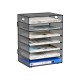 EasyPAG 7-layer desktop organizer, sturdy black metal mesh, promotes air circulation, portable handle, ideal for home or office. EasyPAG 7-layer desktop organizer, sturdy black metal mesh, promotes air circulation, portable handle, ideal for home or office.