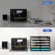 EasyPAG 5-layer 10-grid desktop magazine storage box, sturdy black metal frame, grid transparent design, suitable for office and home use. EasyPAG 5-layer 10-grid desktop magazine storage box, sturdy black metal frame, grid transparent design, suitable for office and home use.