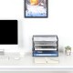 EasyPAG Metal File Organizer, 3-layer open, mesh texture, rounded edge design, perfect for professionals, students and home offices. EasyPAG Metal File Organizer, 3-layer open, mesh texture, rounded edge design, perfect for professionals, students and home offices.