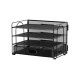 EasyPAG 3-layer storage box, black wire mesh, open design, easy access, with drawers, suitable for office and home use. EasyPAG 3-layer storage box, black wire mesh, open design, easy access, with drawers, suitable for office and home use.