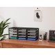 EasyPAG 4-Tier 12-Grid File Tray, Metal Wood File Holder, Magazine Organizer, Black Grid Design, Suitable for Home or Office Use. EasyPAG 4-Tier 12-Grid File Tray, Metal Wood File Holder, Magazine Organizer, Black Grid Design, Suitable for Home or Office Use.