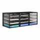 EasyPAG 4-Tier 12-Grid File Tray, Metal Wood File Holder, Magazine Organizer, Black Grid Design, Suitable for Home or Office Use. EasyPAG 4-Tier 12-Grid File Tray, Metal Wood File Holder, Magazine Organizer, Black Grid Design, Suitable for Home or Office Use.