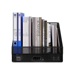 EasyPAG Desktop Organizer, Office File Folder Organizer, 5 Compartments, Durable, Breathable, with Drawers, Suitable for Home Office.