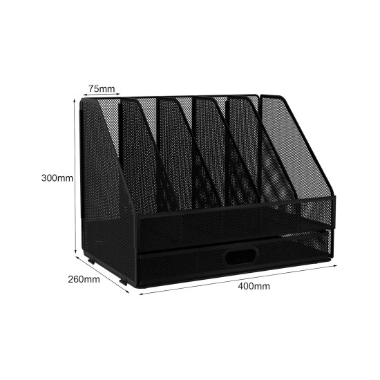 EasyPAG Desktop Organizer, Office File Folder Organizer, 5 Compartments, Durable, Breathable, with Drawers, Suitable for Home Office. EasyPAG Desktop Organizer, Office File Folder Organizer, 5 Compartments, Durable, Breathable, with Drawers, Suitable for Home Office.