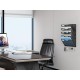 EasyPAG wall-mounted storage box, durable black metal, five-layer pockets, key and cable hooks, suitable for students working from home. EasyPAG wall-mounted storage box, durable black metal, five-layer pockets, key and cable hooks, suitable for students working from home.