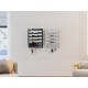 EasyPAG wall-mounted storage box, durable black metal, five-layer pockets, key and cable hooks, suitable for students working from home. EasyPAG wall-mounted storage box, durable black metal, five-layer pockets, key and cable hooks, suitable for students working from home.
